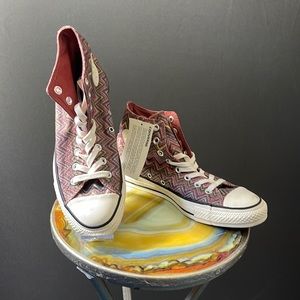Converse Missoni Unisex Chuck Taylor Hi Top Metallic Zig Zag.
